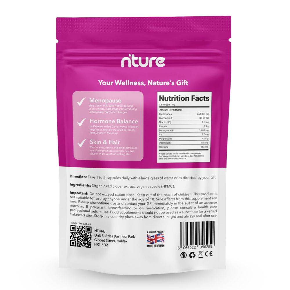 Red Clover Menopause Supplements - Nture