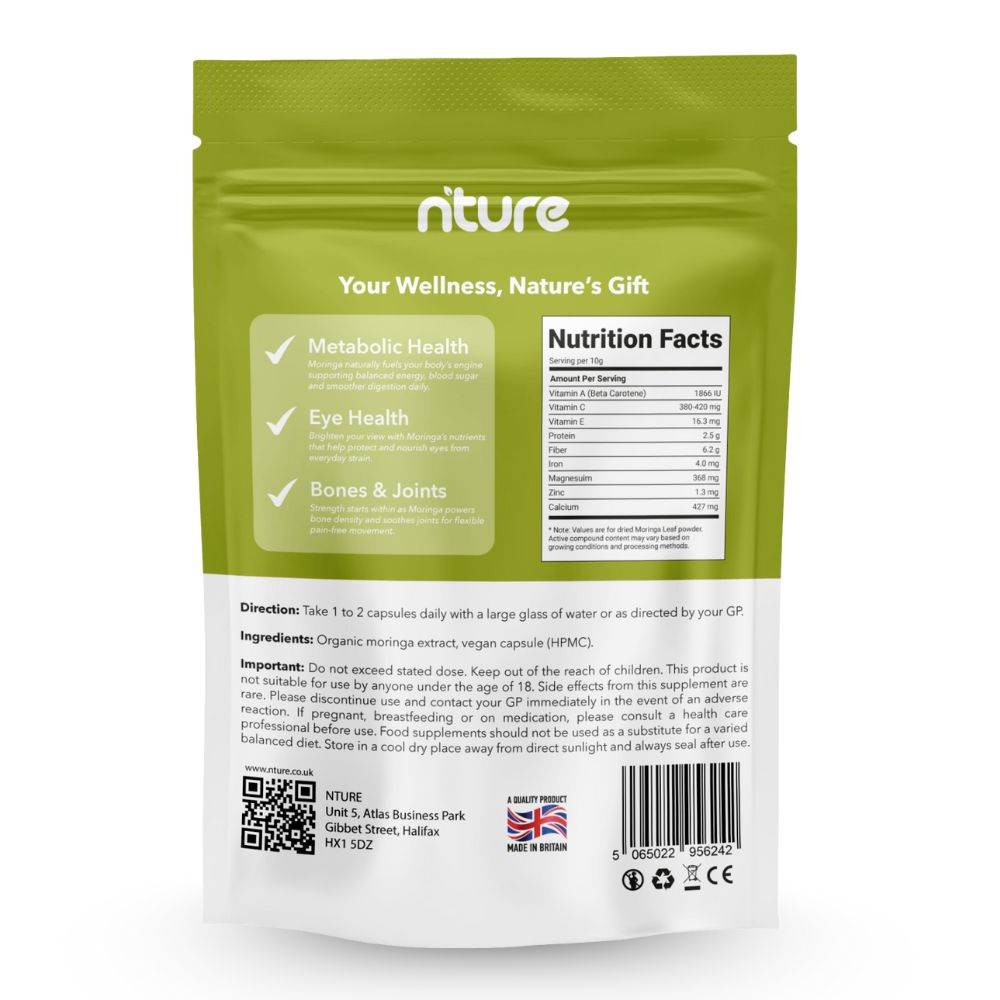 Moringa Powder Capsules - Nture