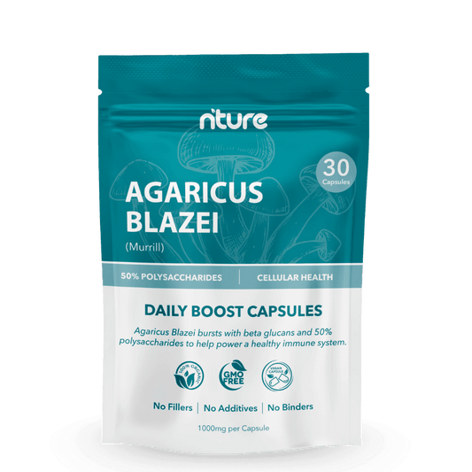 Agaricus Blazei Mushroom Capsules - Nture