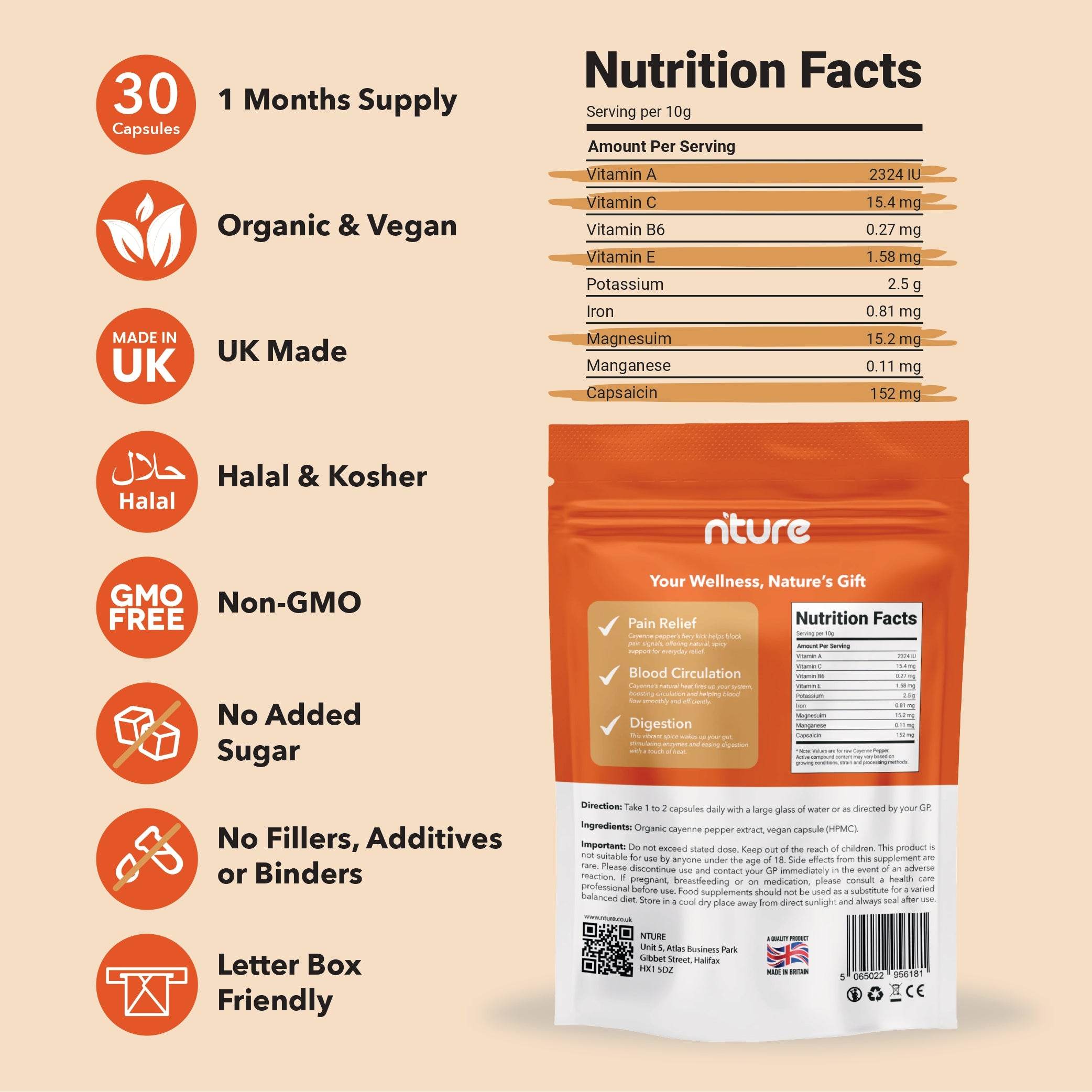 Cayenne Pepper Capsules - Nture