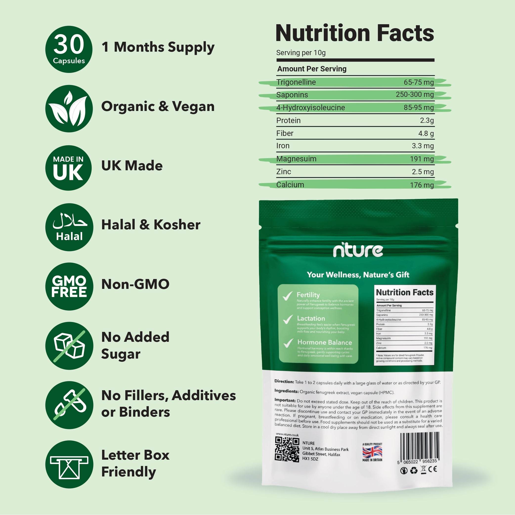 Fenugreek Tablets - Nture