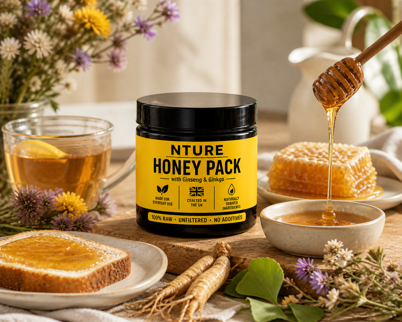 Honey Pack — Raw Honey & Botanical Food Supplement