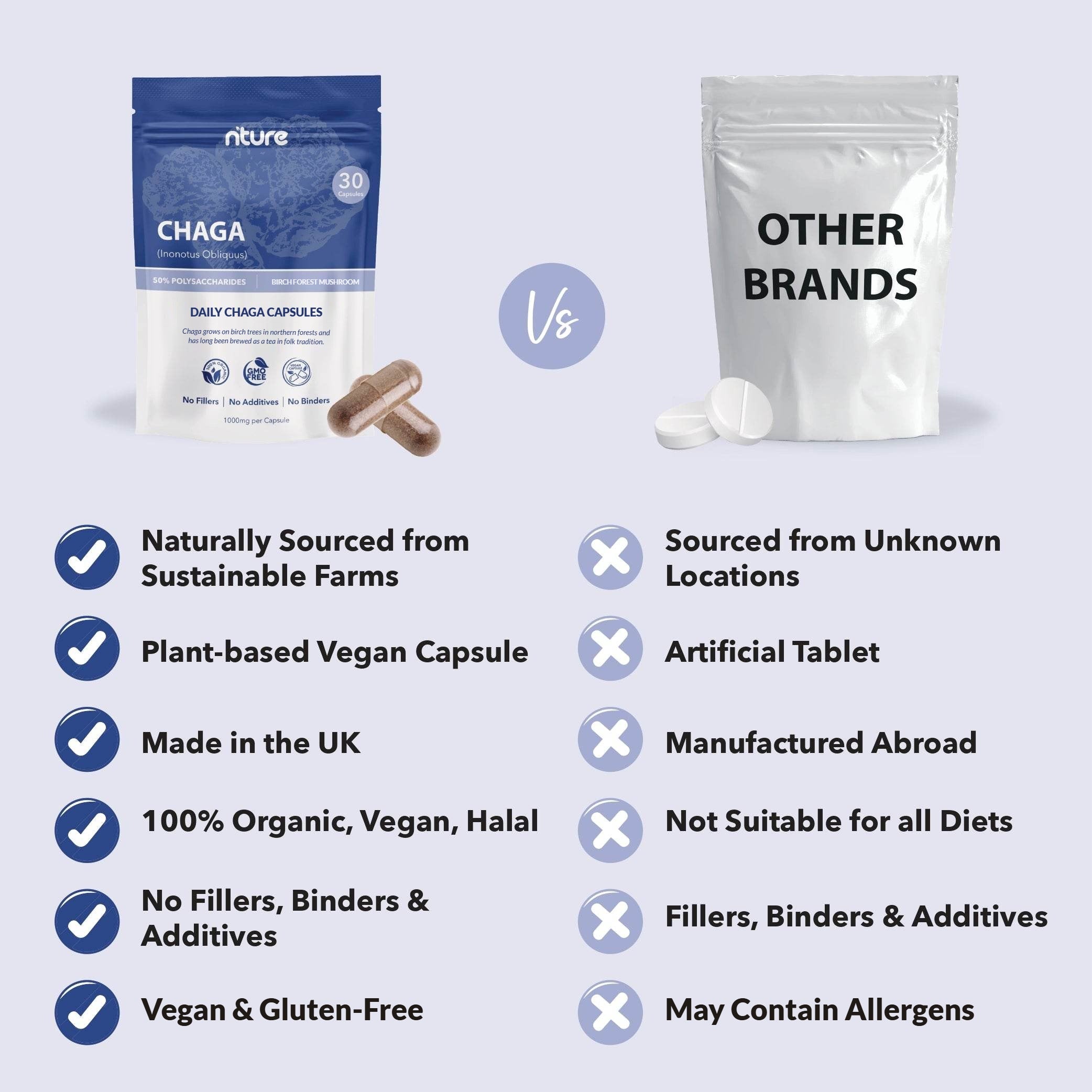 Chaga Mushroom Capsules