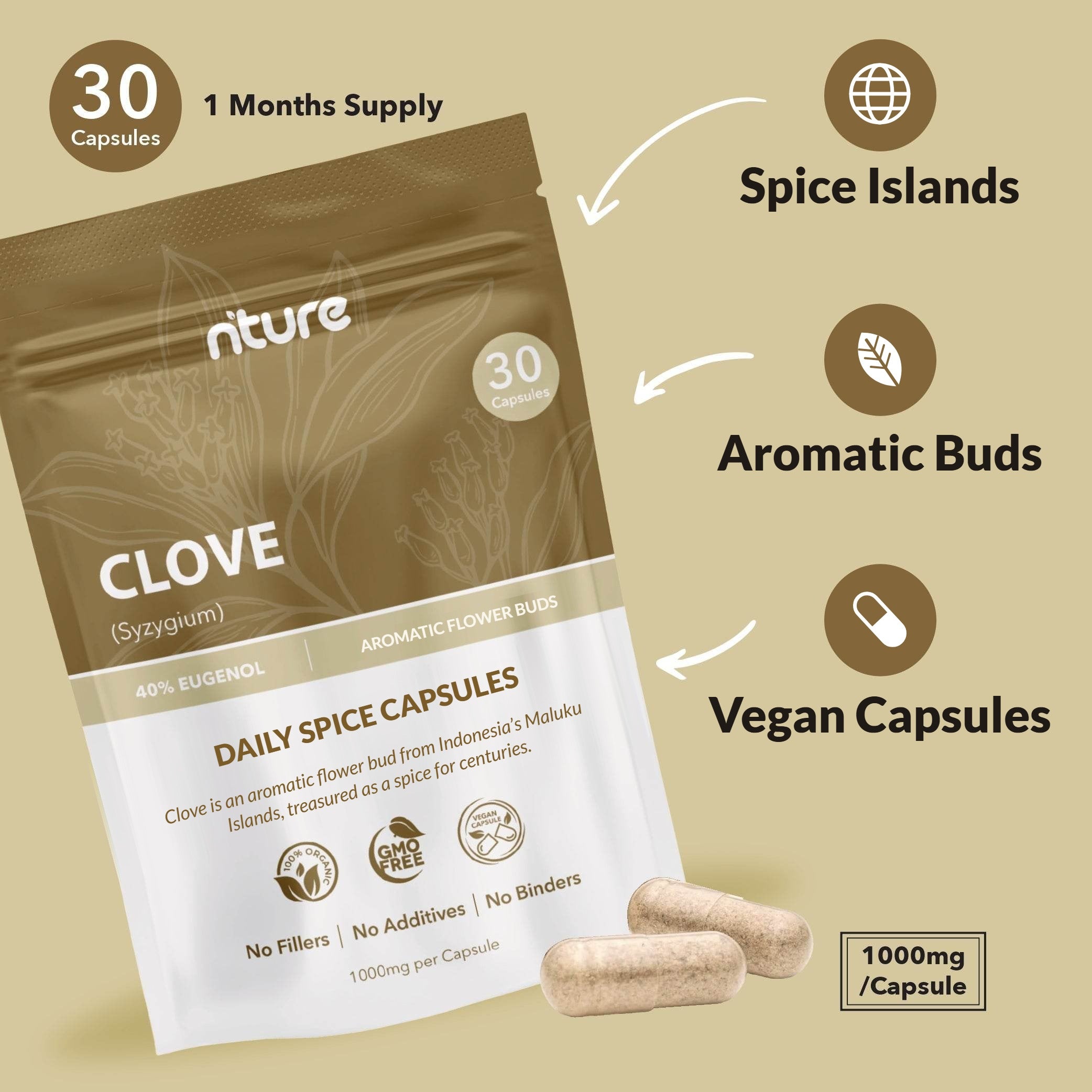 Clove Powder Capsules